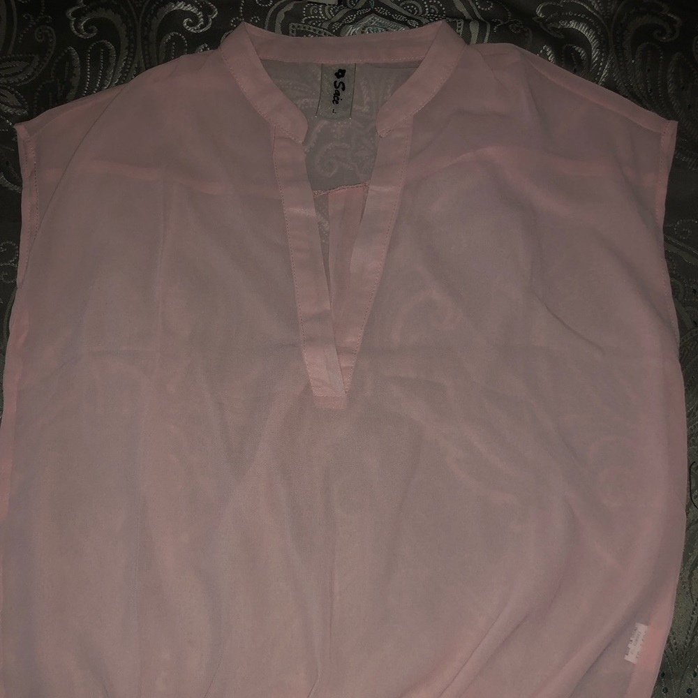 Sleeveless Chiffon Blouse